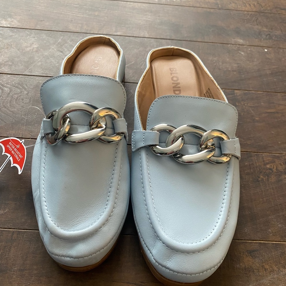 Blonde Bryce blue loafers - Picture 4 of 13